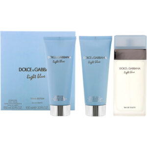 ESTUCHE DAMA.  LIGHT BLUE D&G 3PCS 100ML