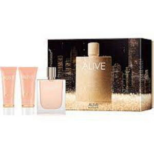 ESTUCHE DAMA.  BOSS ALIVE 3PCS 80ML