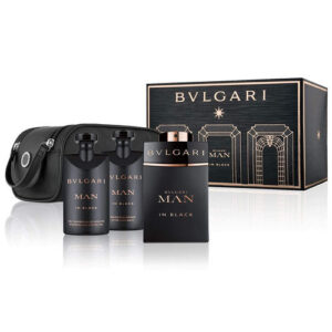 ESTUCHE HOMBRE.  BVLGARI MAN IN BLACK 4PCS 100ML
