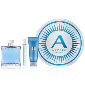 ESTUCHE HOMBRE.  AZZARO CHROME 3PCS 100ML