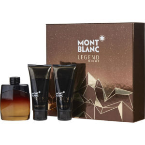 ESTUCHE HOMBRE.  MONT BLANC LEGEND NIGHT 3PCS 100ML