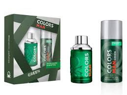 ESTUCHE HOMBRE.  COLORS MAN GREEN BENETTON 2PCS 100ML